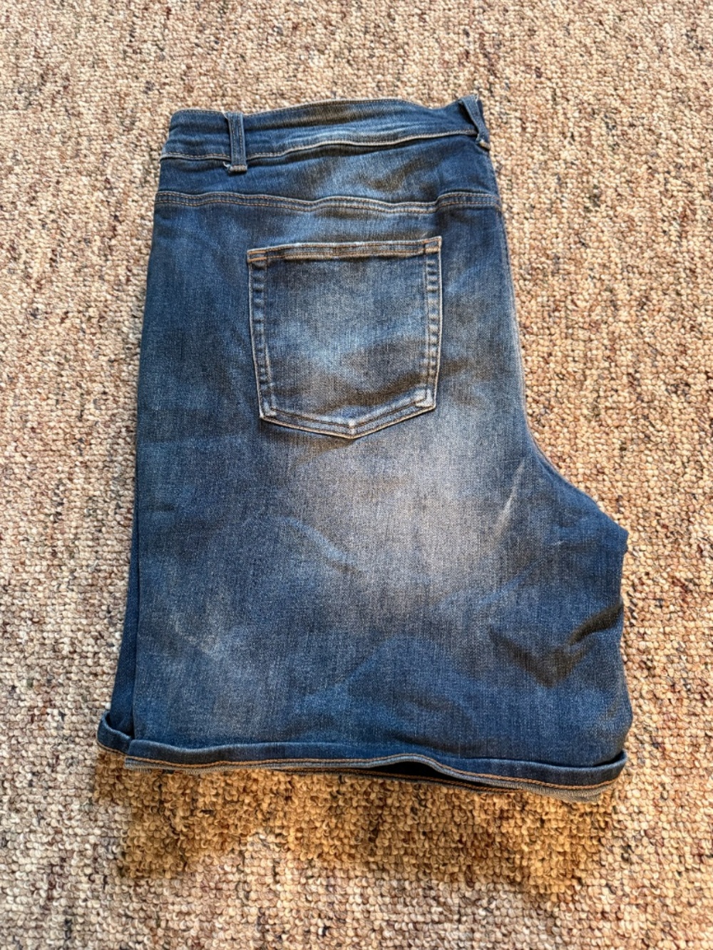 Edgely Plus Size Jean Shorts 24W High Rise Denim Shorts - Picture 2 of 2